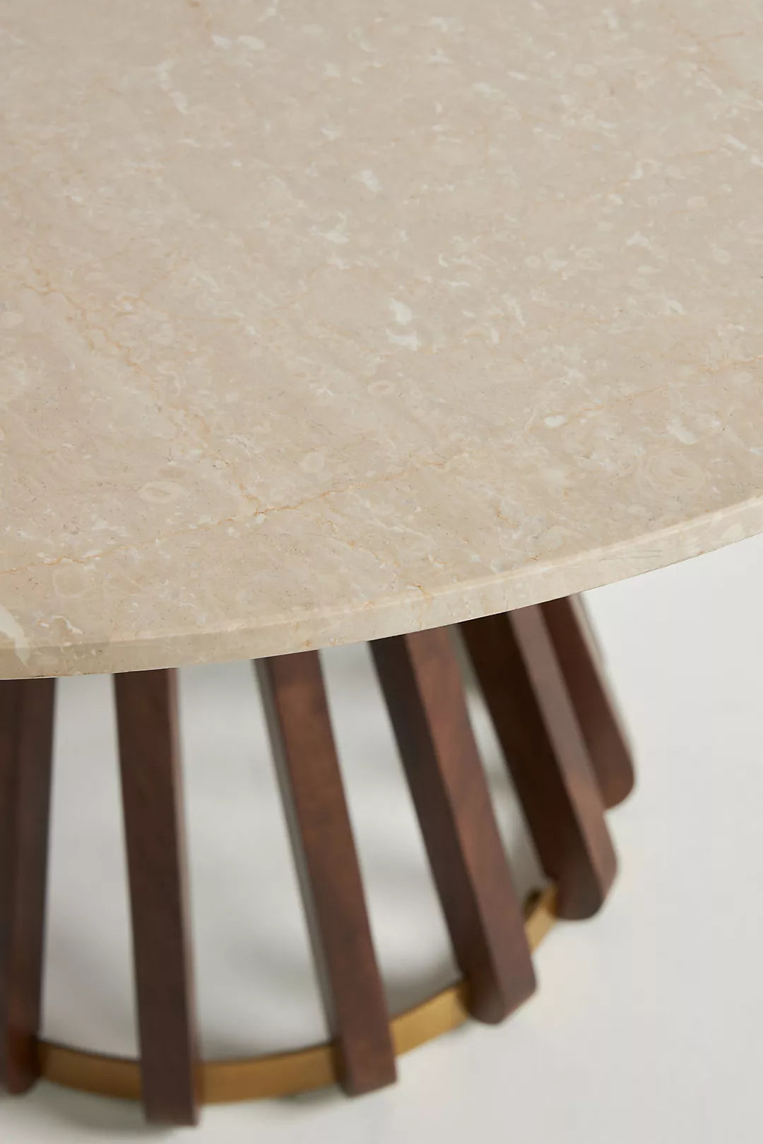 Botticino Marble Round Dining Table