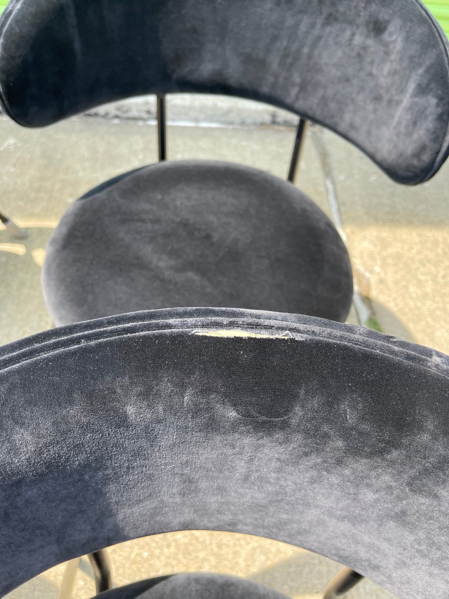 Mod Dining Chairs in Black Velvet