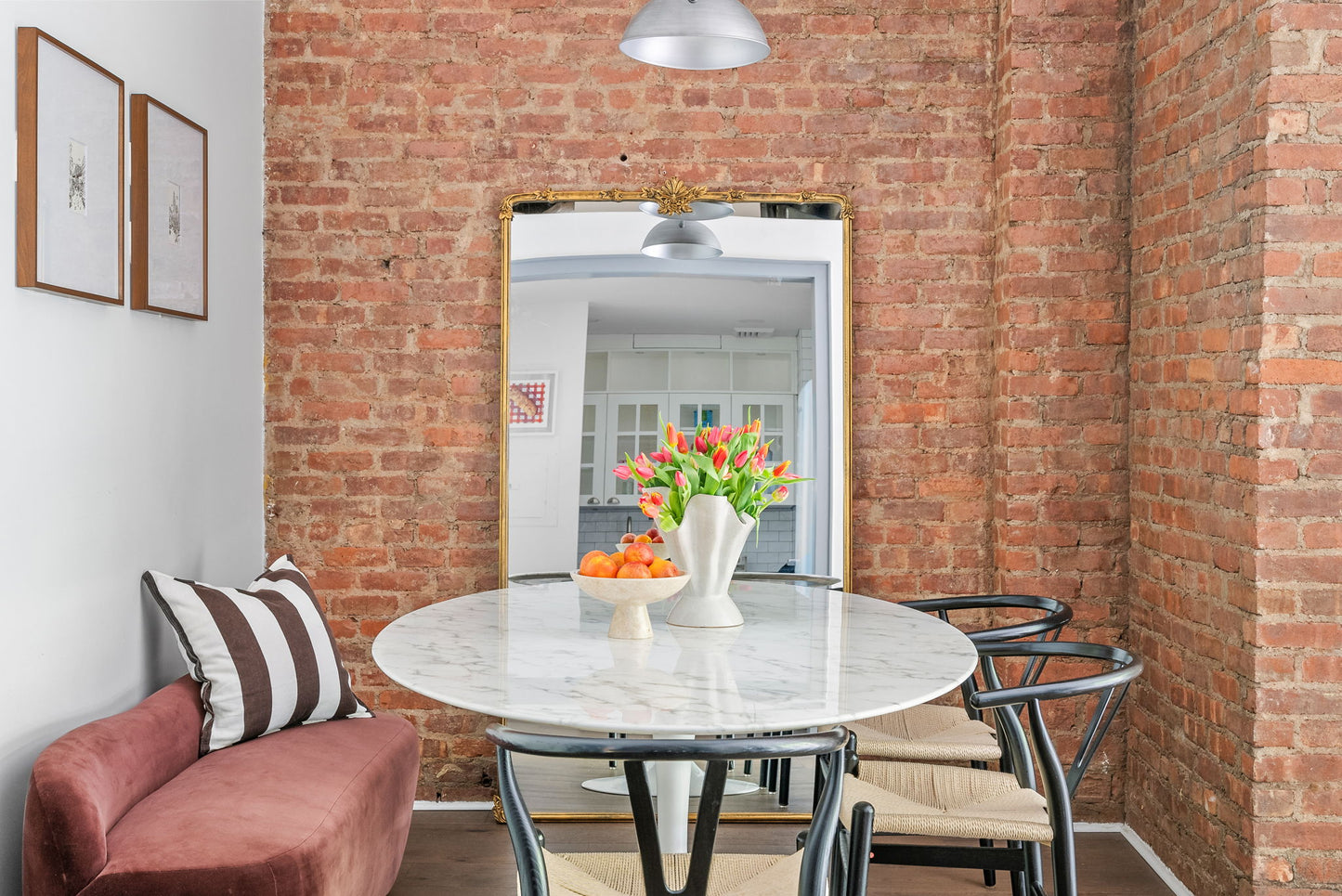 Marble Oval Dining Table