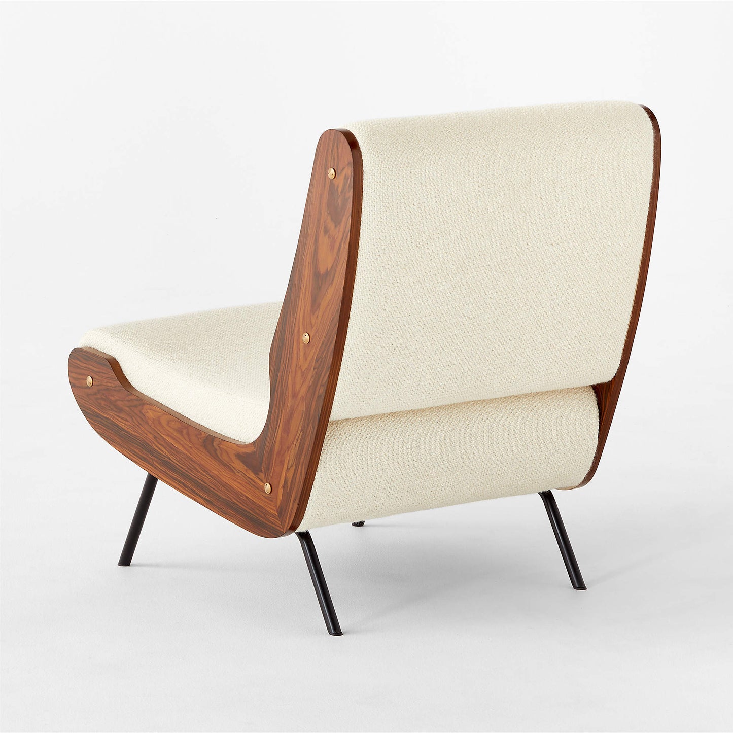 CB2 Meda Ivory Wool Armchairs