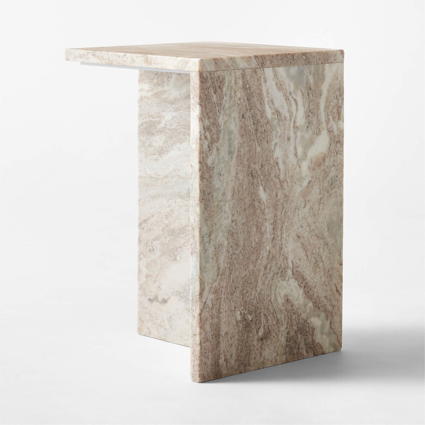 CB2 T Marble Cocktail Table