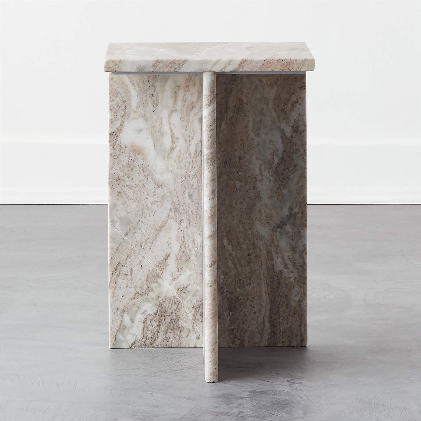 CB2 T Marble Cocktail Table