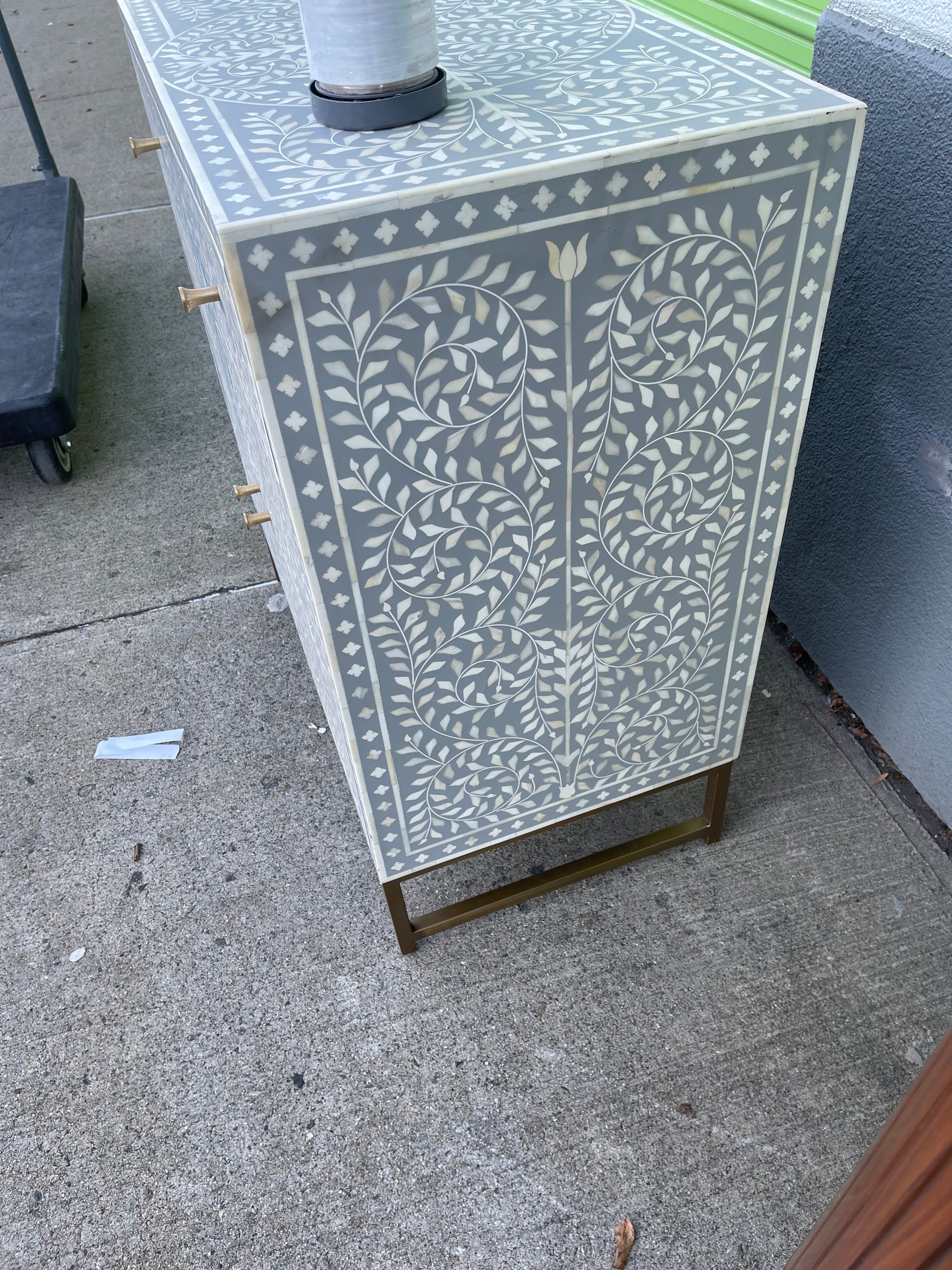 Scroll Vine Inlay Entryway Cabinet & Console by Anthropologie