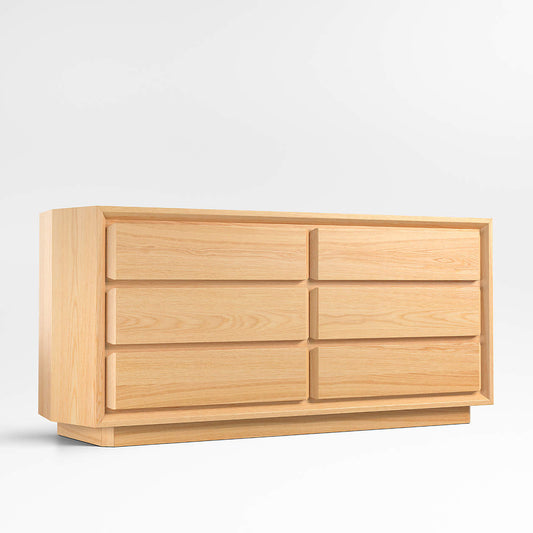 Oak 6-Drawer Dresser by Crate & Barrel