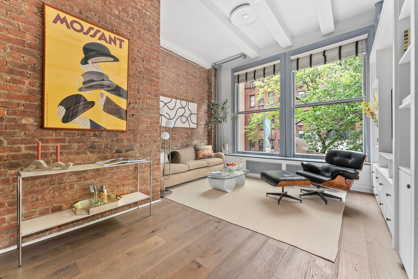 CB2 Bacio Sofa in Camel Boucle 86”