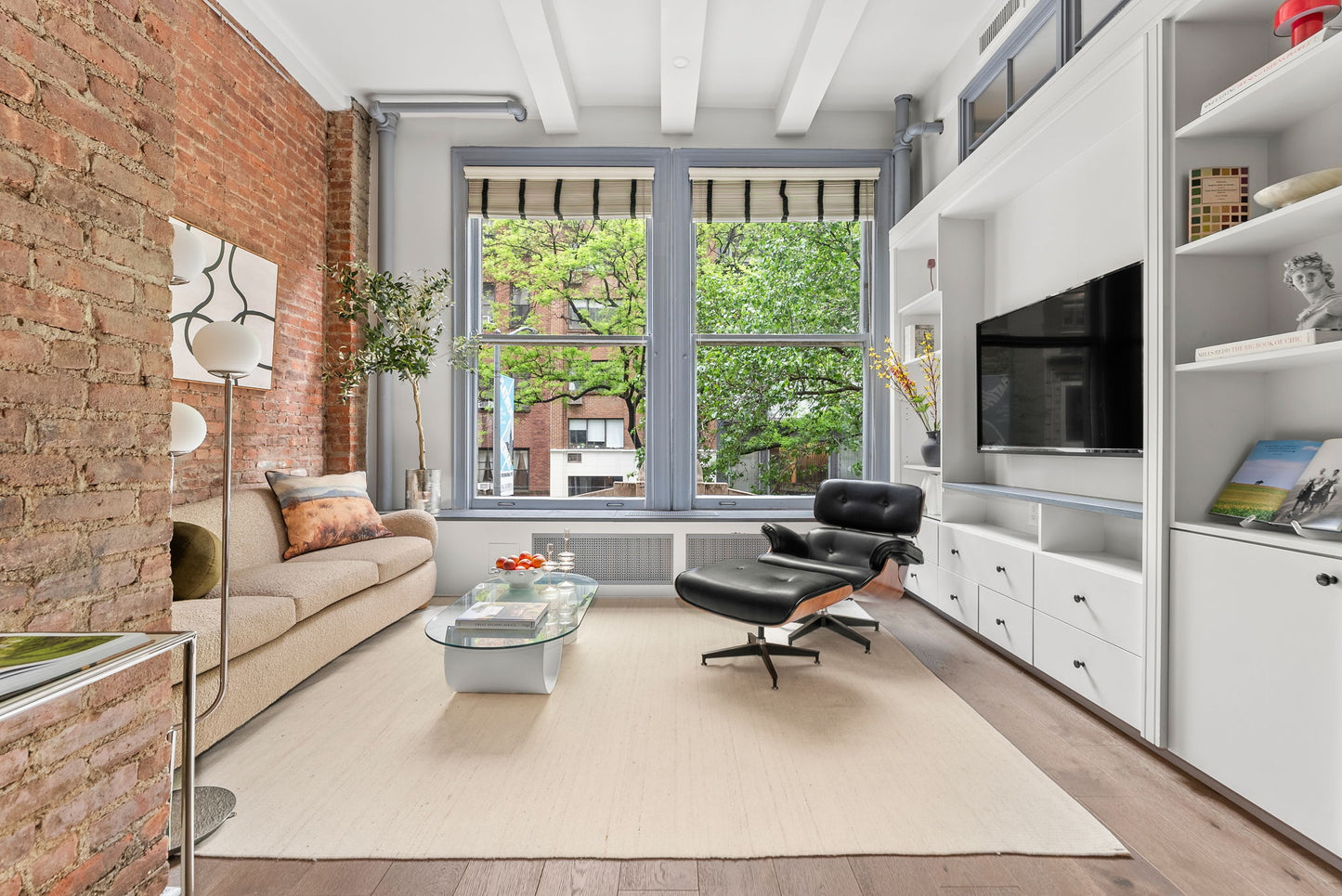 CB2 Bacio Sofa in Camel Boucle 86”