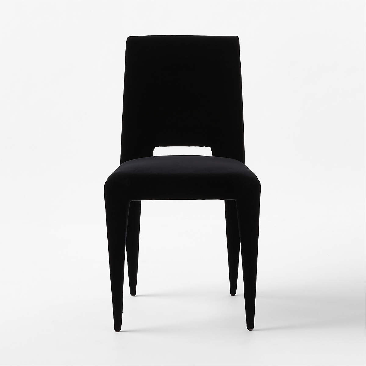 Editorial Black Velvet Dining Chairs