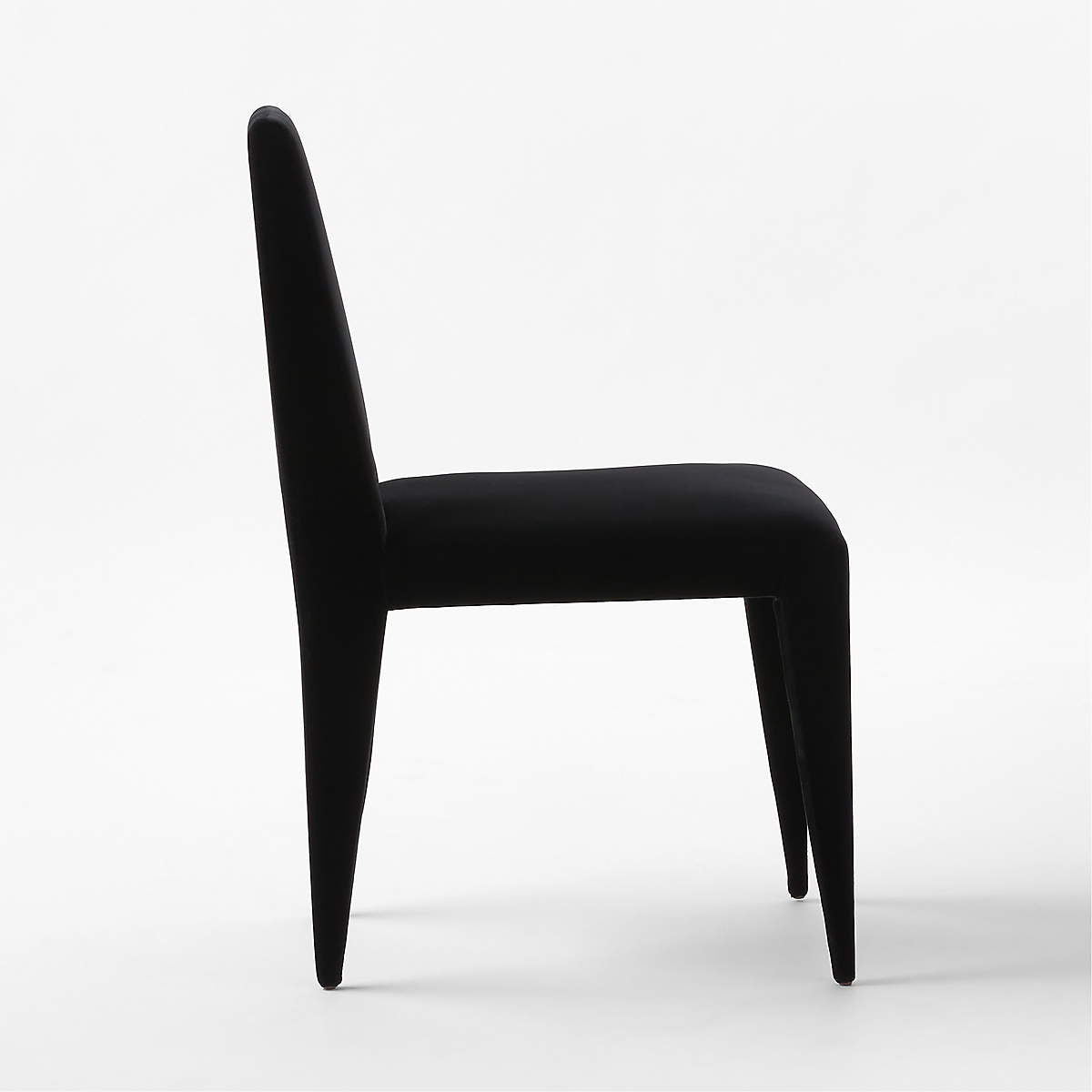 Editorial Black Velvet Dining Chairs