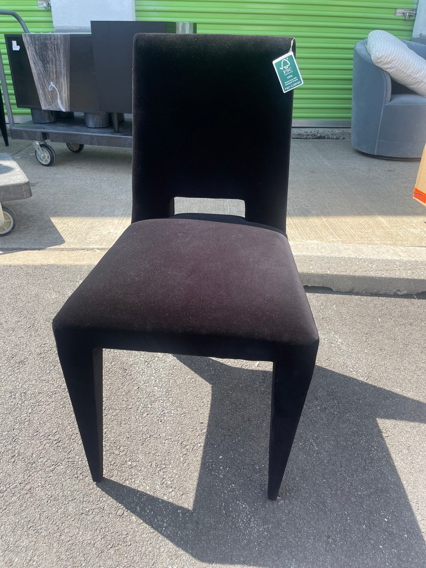 Editorial Black Velvet Dining Chairs