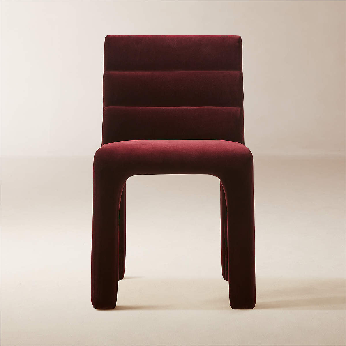 Castell Burgundy Velvet Dining Chairs by CB2