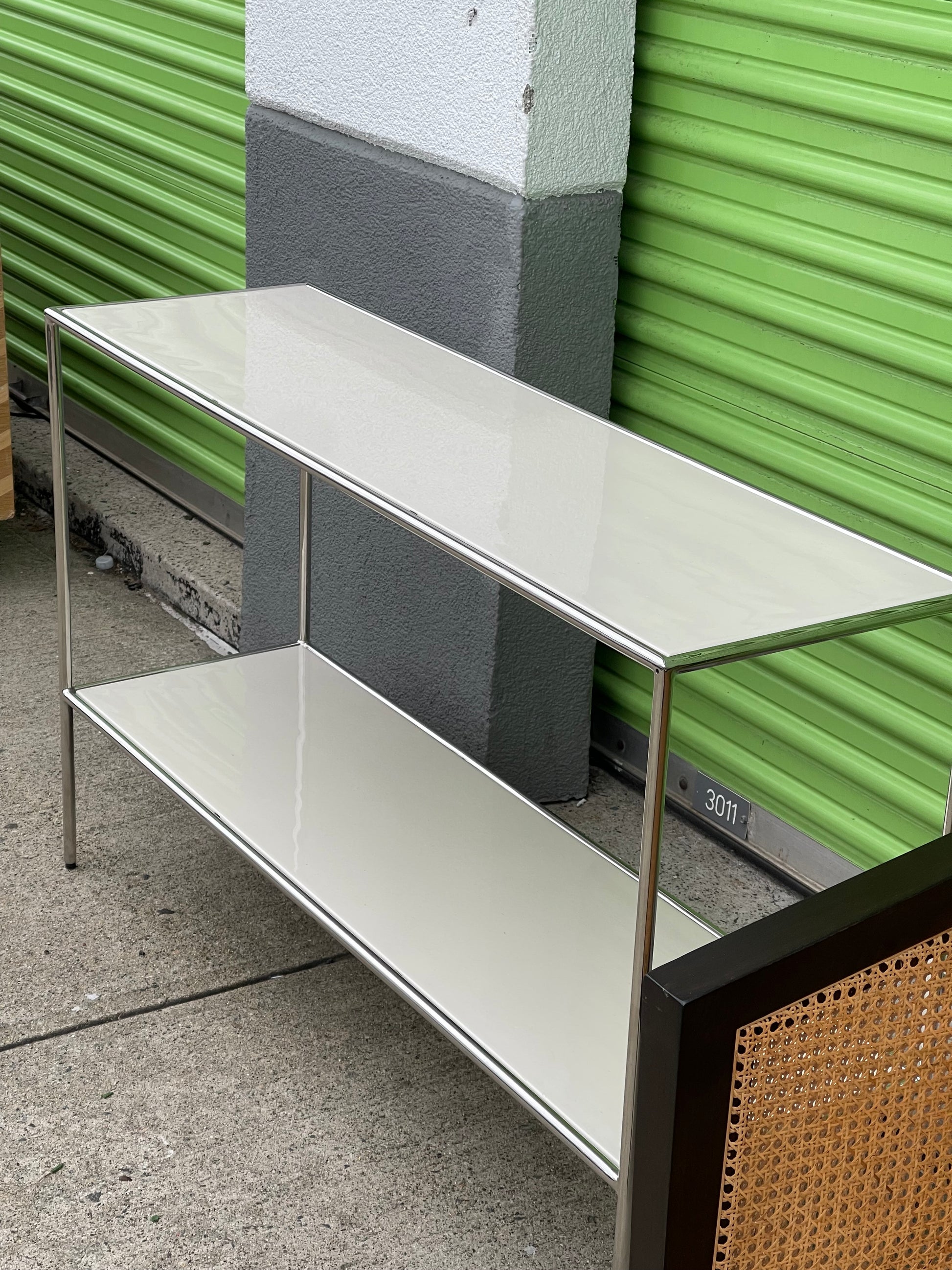 Ivory Enameled Console Table