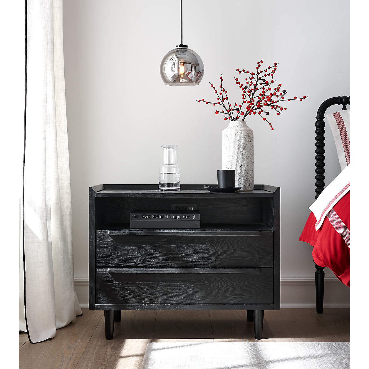 Tate 2 Drawer Nightstand with USB