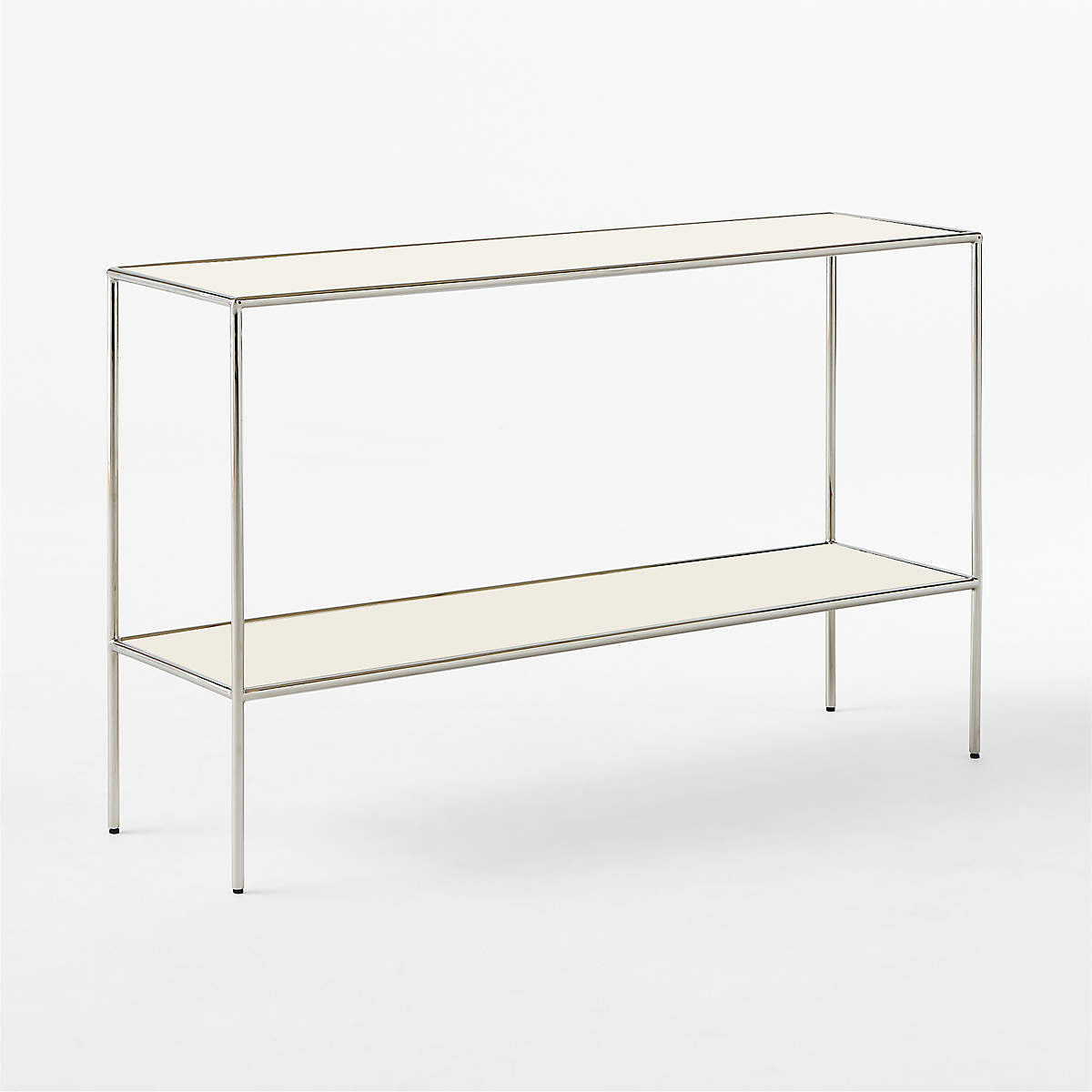 Ivory Enameled Console Table