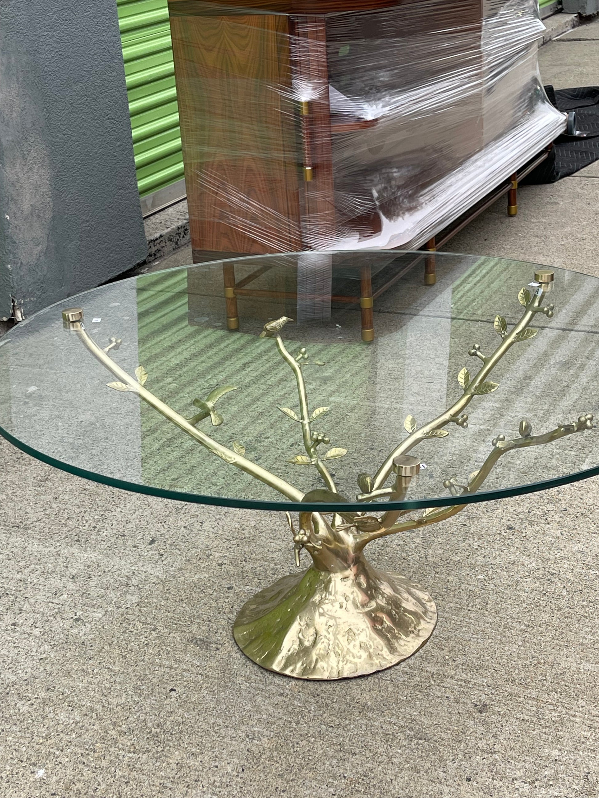 Tree Dwelling Glass Coffee Table