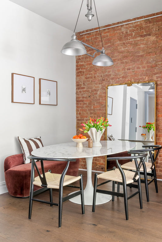 Marble Oval Dining Table