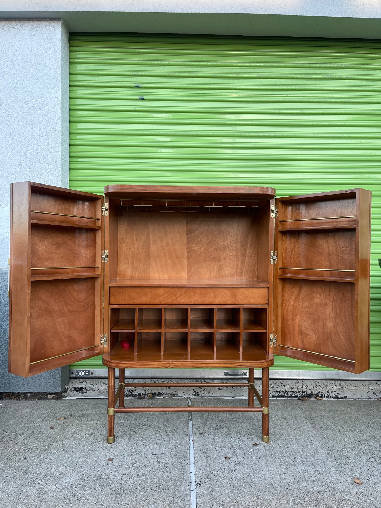 Deluxe Tamboured Bar Cabinet & Console