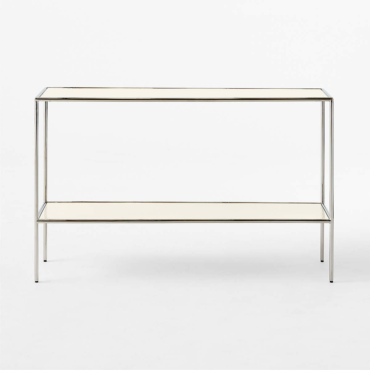 Ivory Enameled Console Table