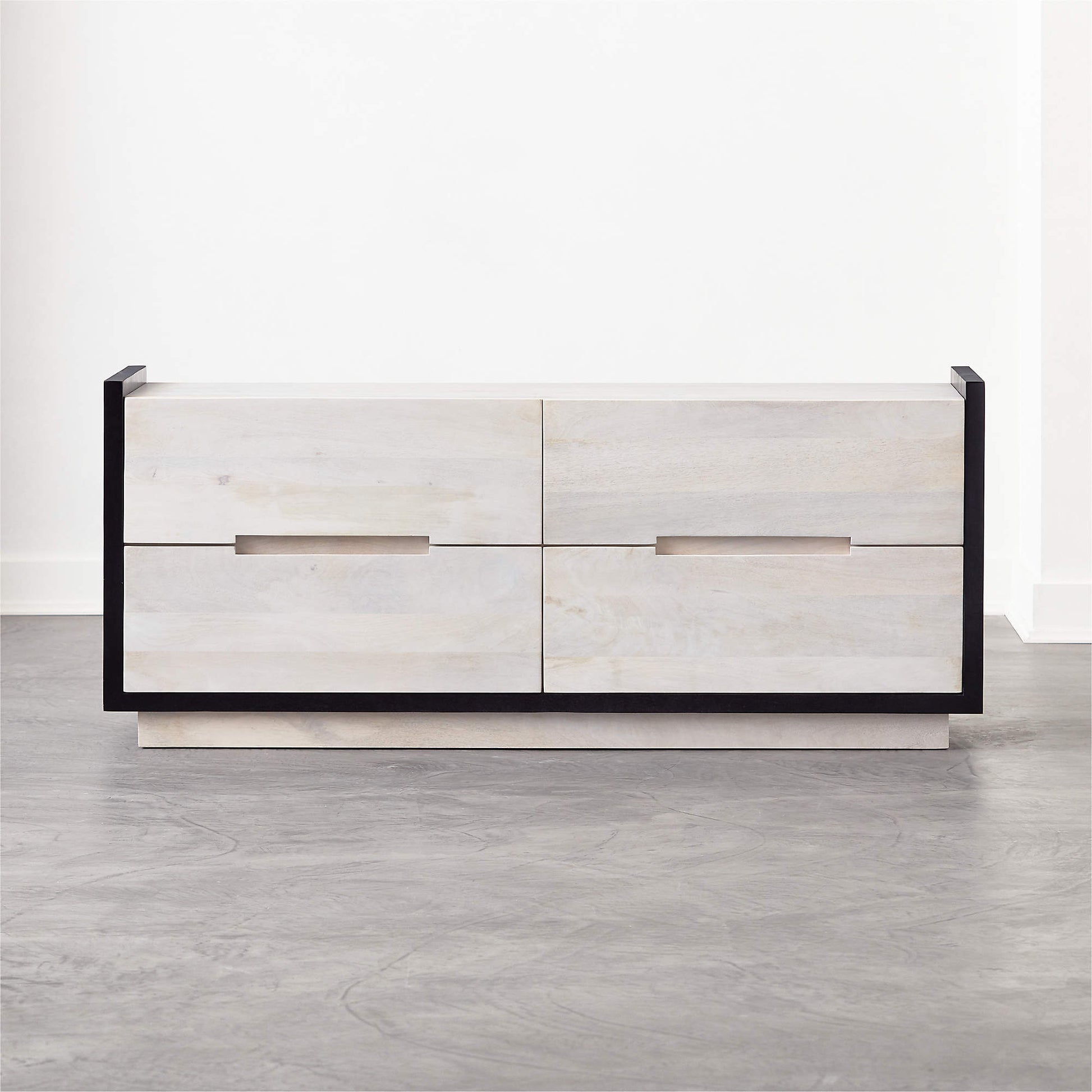 Whitewashed “Beaufort” 4-Drawer Dresser by CB2