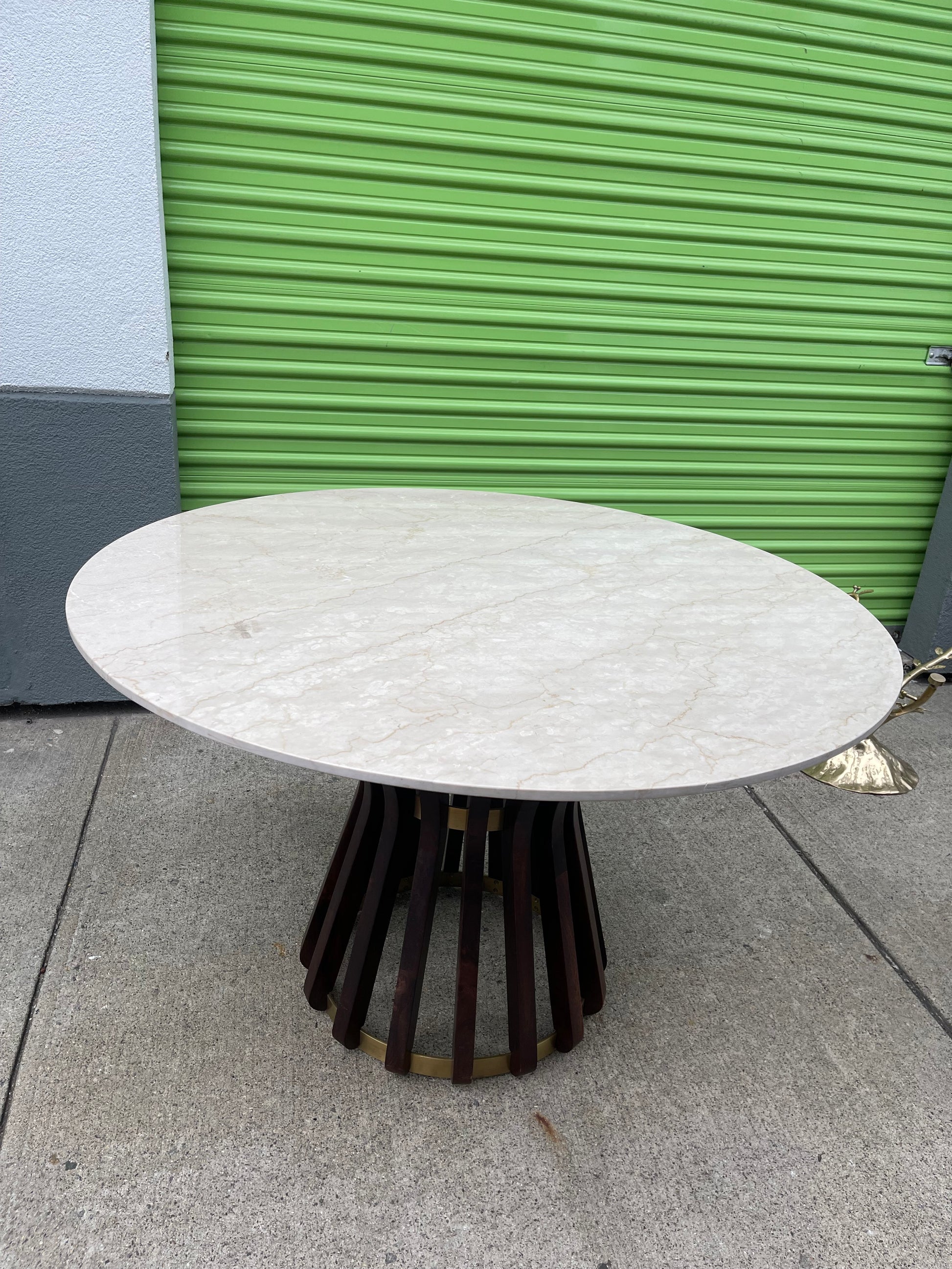 Botticino Marble Round Dining Table