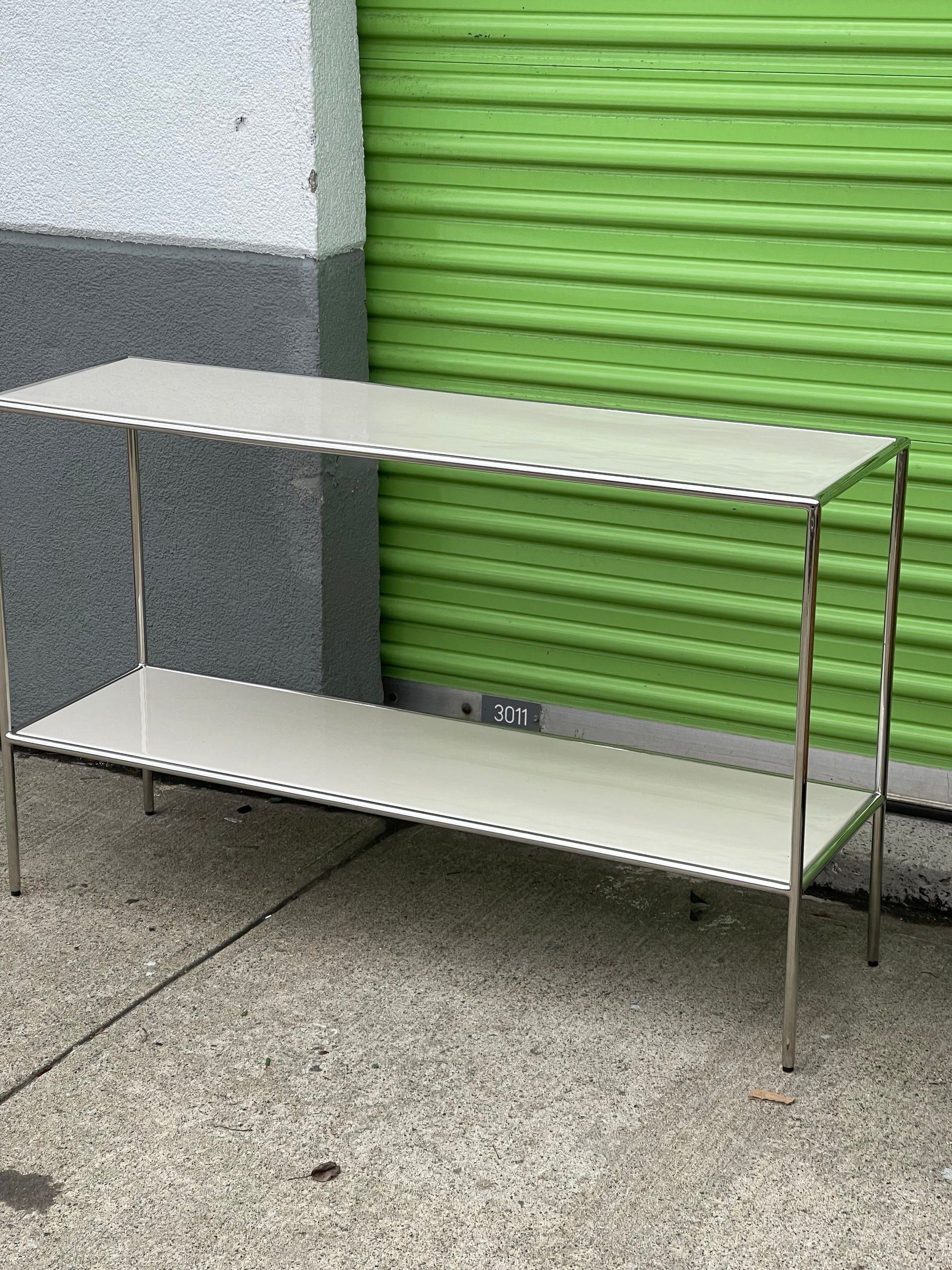 Ivory Enameled Console Table