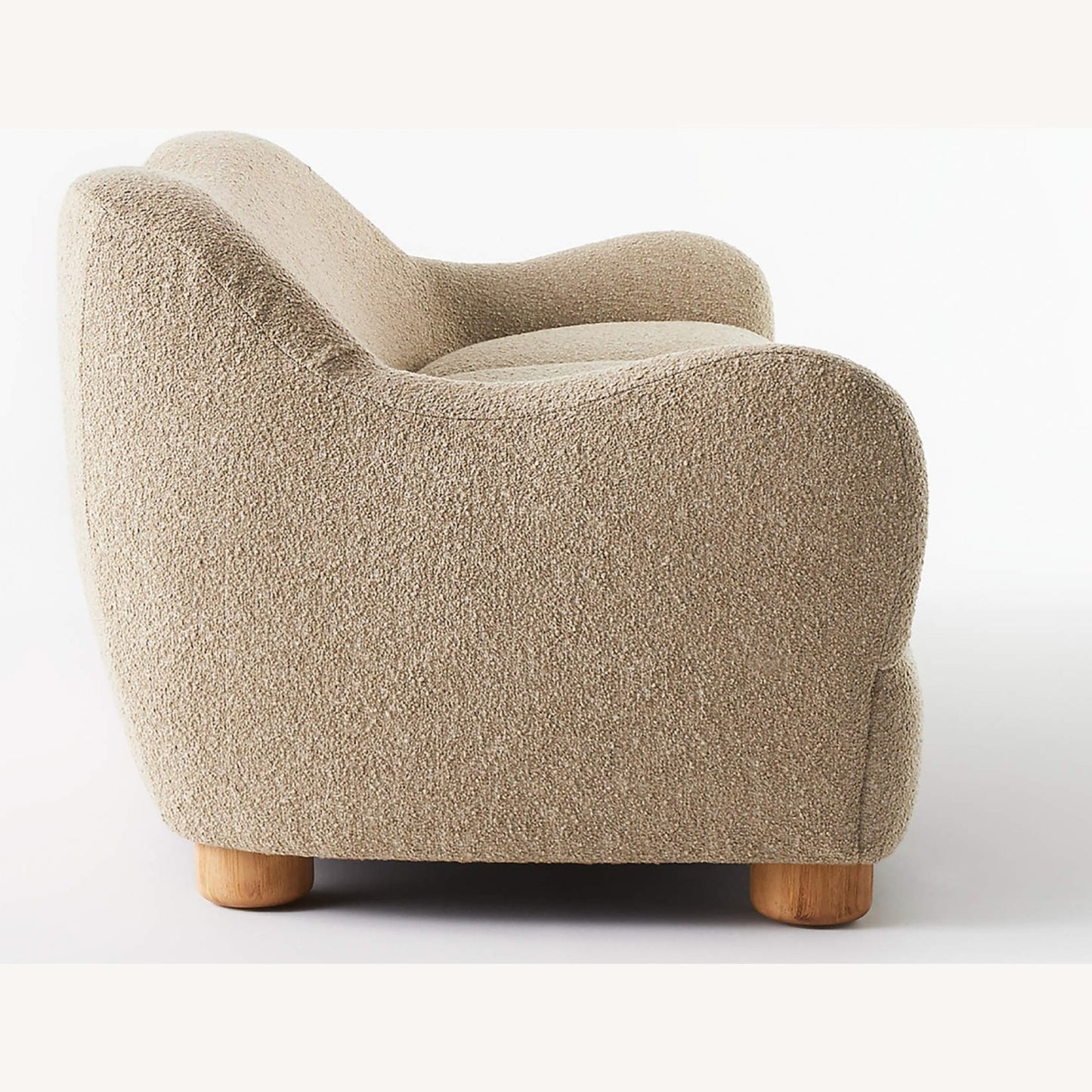 CB2 Bacio Sofa in Camel Boucle 86”