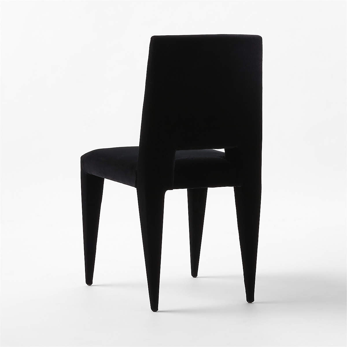 Editorial Black Velvet Dining Chairs