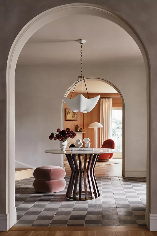 Botticino Marble Round Dining Table