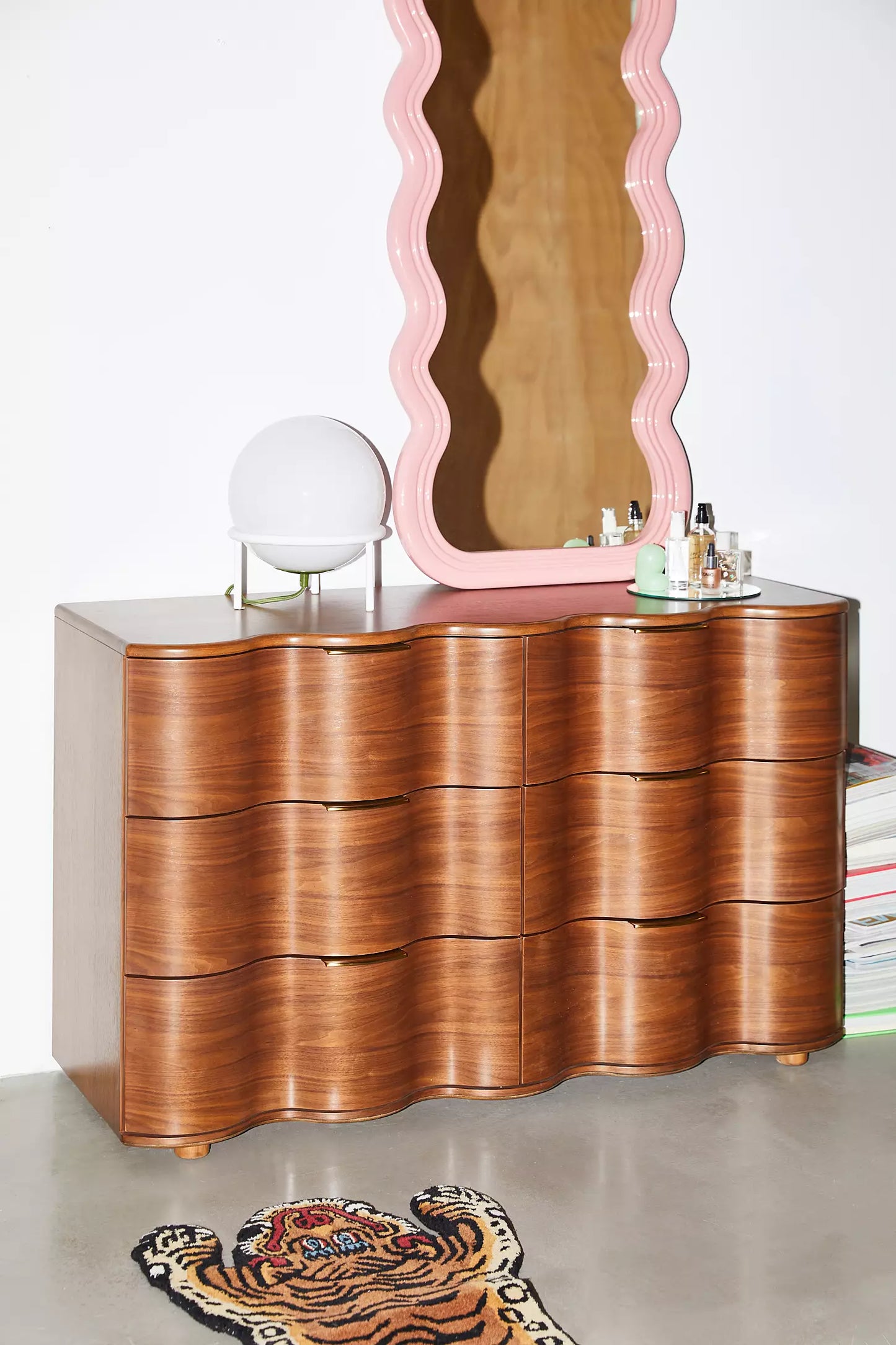 Mid-Century Modern Wavy Aria Dresser by Urban Outfitters