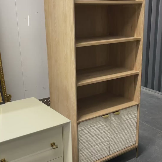 Scalloped Bone Bookcase