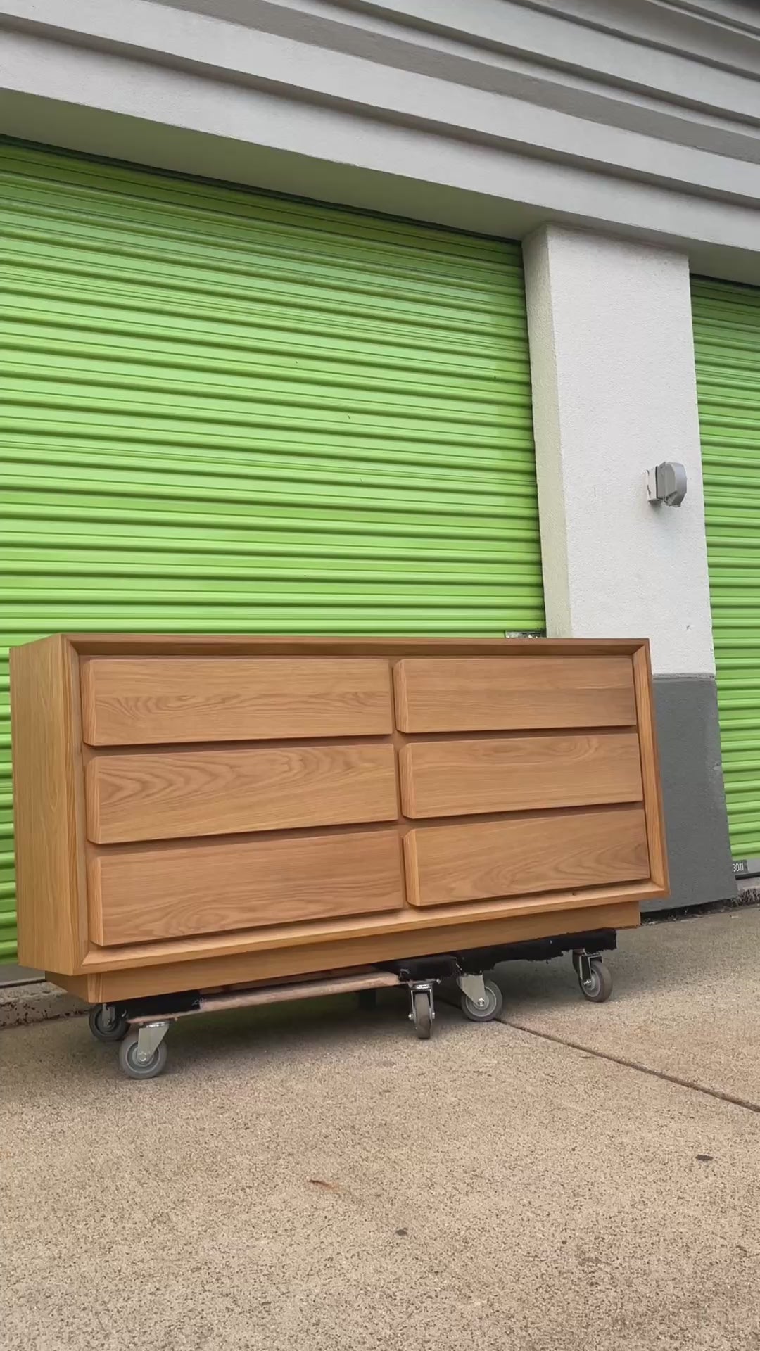 Oak 6-Drawer Dresser by Crate & Barrel