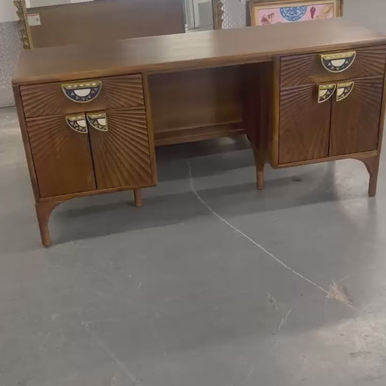 Tropical Hardwood Executive Desk