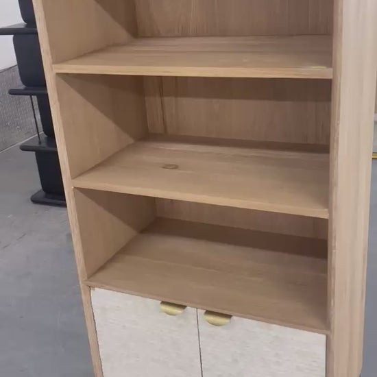 Scalloped Bone Bookcase