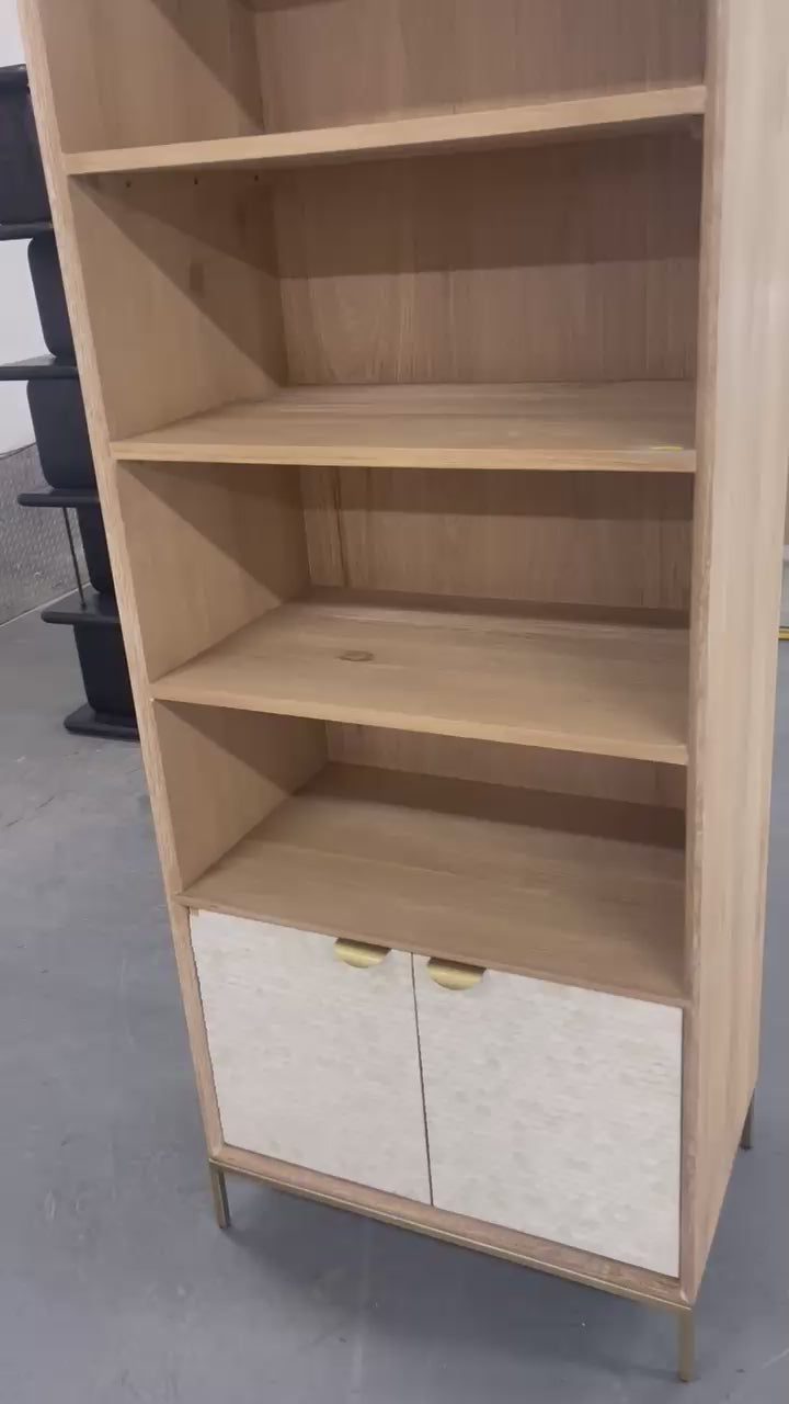 Scalloped Bone Bookcase