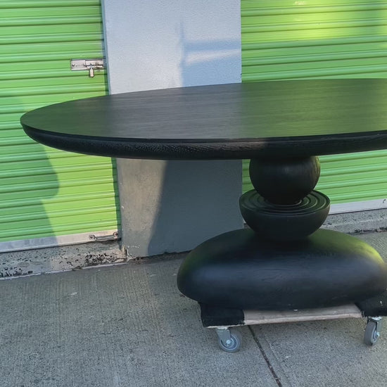 Sculptural Oval Dining Table