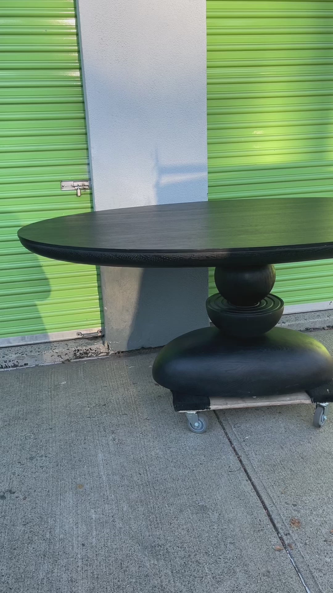 Sculptural Oval Dining Table