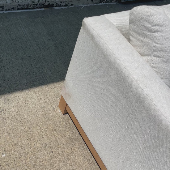 Cream Pacific Wood Sofa