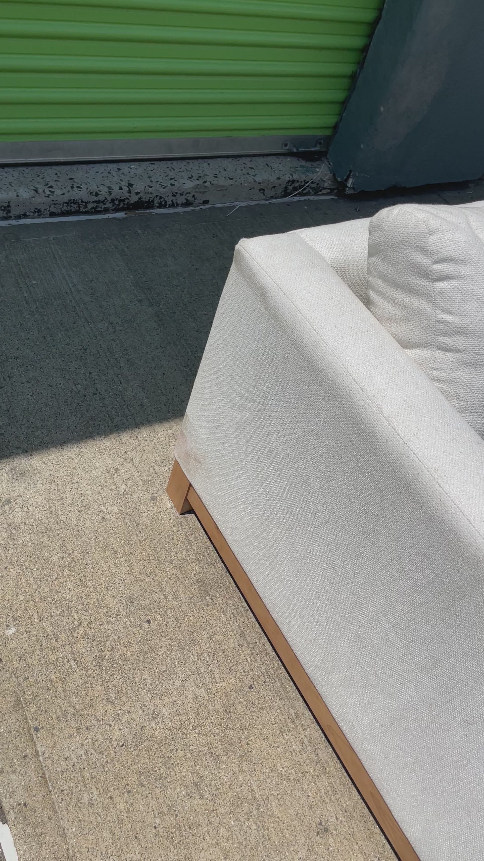 Cream Pacific Wood Sofa